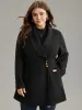 Plain Metal Detail Pocket Coat sold by Bloomchic