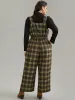 Plaid Adjustable Straps Pocket Elastic Waist Jumpsuit sold by Bloomchic