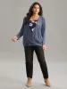 Heather Tiered Patchwork Floral Square Neck T-shirt sold by Bloomchic