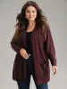 Plain Cable Knit Button Up Pocket Cardigan sold by Bloomchic