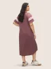 Ditsy Floral Patchwork Raglan Sleeve Pocket Dress sold by Bloomchic