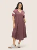 Ditsy Floral Patchwork Raglan Sleeve Pocket Dress sold by Bloomchic