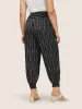 Ditsy Floral Shirred Ties High Rise Harem Pants sold by Bloomchic