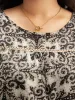 Paisley Print Stitch Bell Sleeve Blouse sold by Bloomchic
