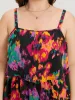 Pixel Flower Pocket Gathered Cami Dress sold by Bloomchic