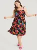 Pixel Flower Pocket Gathered Cami Dress sold by Bloomchic