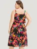 Pixel Flower Pocket Gathered Cami Dress sold by Bloomchic