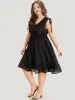 Plain Shirred V Neck Pocket Drawstring Sleeveless Dress sold by Bloomchic