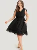 Plain Shirred V Neck Pocket Drawstring Sleeveless Dress sold by Bloomchic