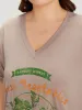 Supersoft Essentials Letter & Vegetable Graphic Pocket Batwing Sleeve Dress sold by Bloomchic