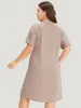 Supersoft Essentials Letter & Vegetable Graphic Pocket Batwing Sleeve Dress sold by Bloomchic