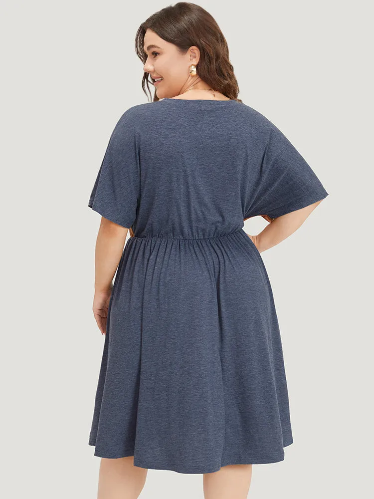 Supersoft Essentials Contrast Pocket Gathered Elastic Waist Dress sold by Bloomchic product image thumbnail 2