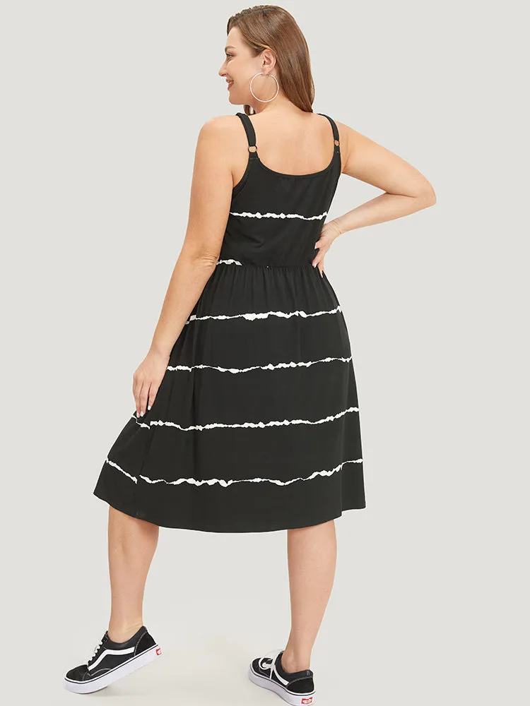 Supersoft Essentials Zebra Print Pocket Button Cami Dress sold by Bloomchic product image thumbnail 4