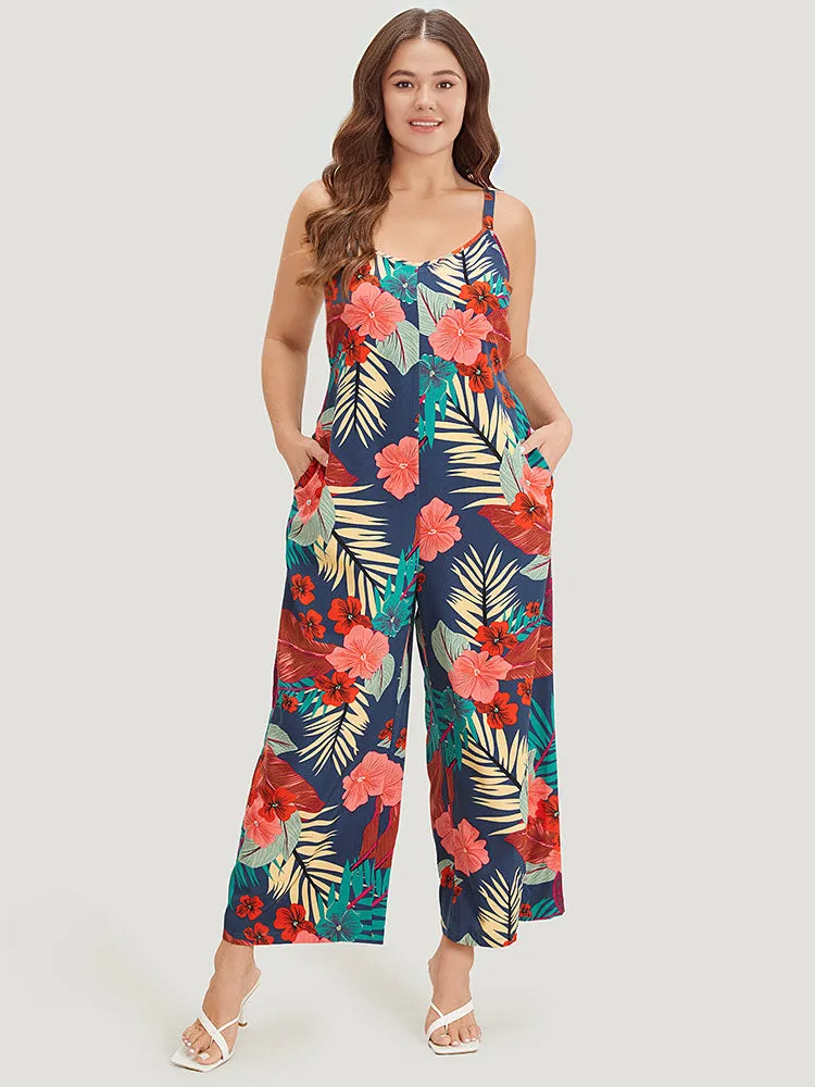 Floral Print Pocket Cami Jumpsuit sold by Bloomchic product image thumbnail 3