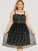 Floral Embroidered Mesh Ruffle Hem Pocket Cami Dress sold by Bloomchic
