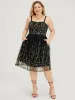 Floral Embroidered Mesh Ruffle Hem Pocket Cami Dress sold by Bloomchic
