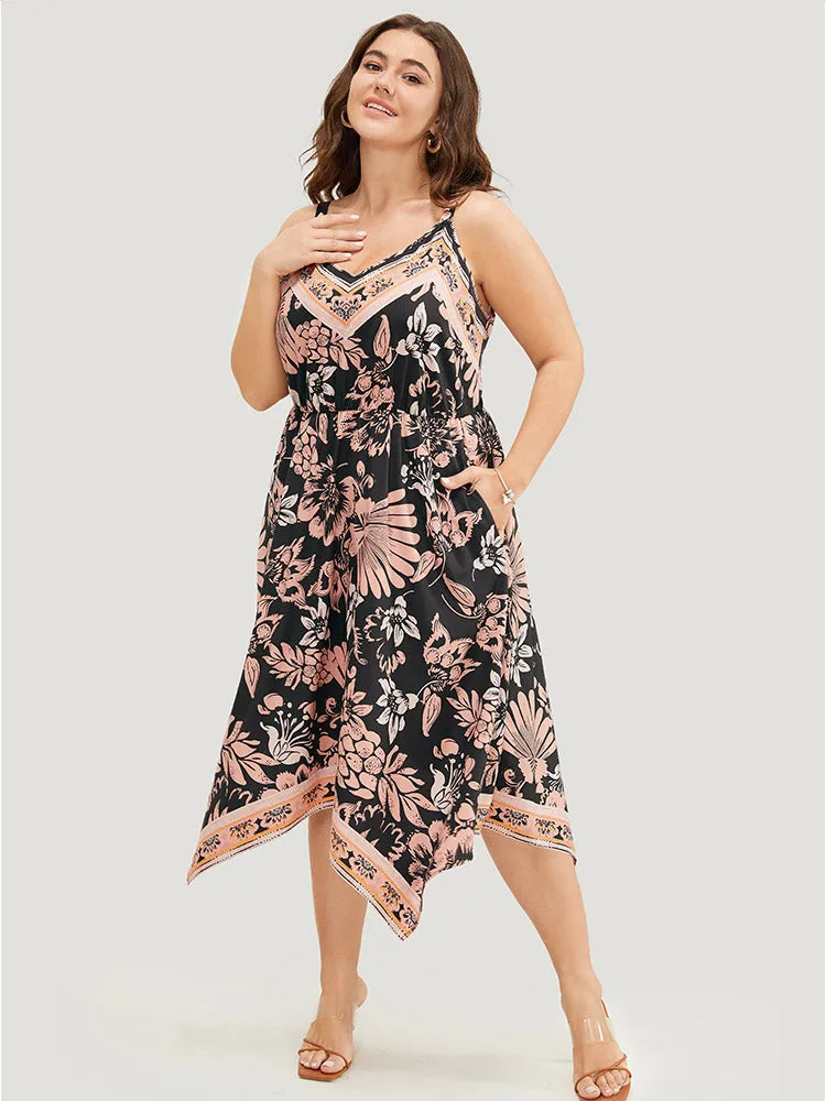 Bandana Print Hanky Hem Pocket Cami Dress sold by Bloomchic product image thumbnail 5