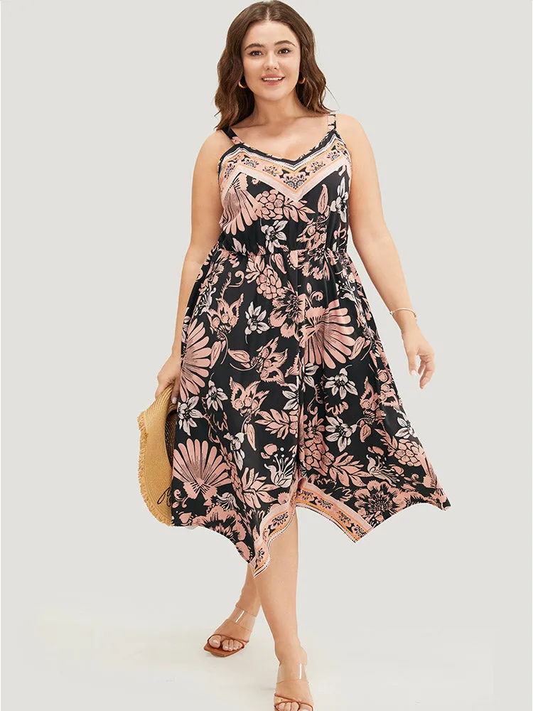 Bandana Print Hanky Hem Pocket Cami Dress sold by Bloomchic product image thumbnail 4