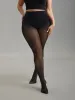 Sheer Leaf Pattern Silk Tights sold by Bloomchic