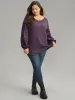 Plain Texture Patchwork Hollow Out T-shirt sold by Bloomchic
