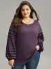 Plain Texture Patchwork Hollow Out T-shirt sold by Bloomchic