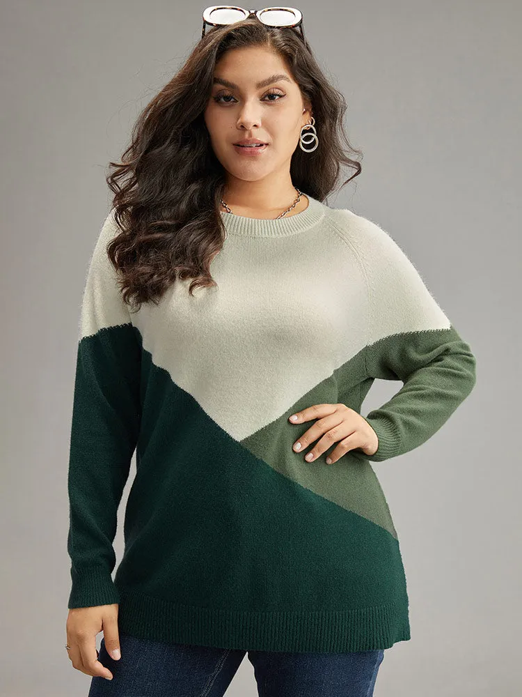 Supersoft Essentials Colorblock Raglan Sleeve Pullover sold by Bloomchic