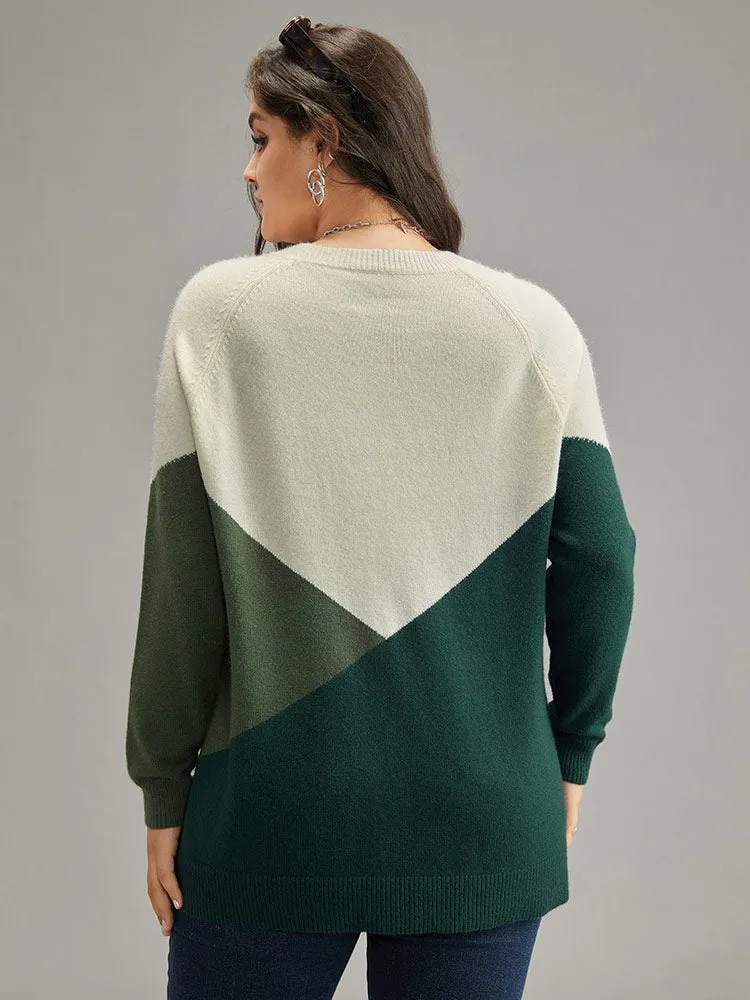 Supersoft Essentials Colorblock Raglan Sleeve Pullover sold by Bloomchic product image thumbnail 2