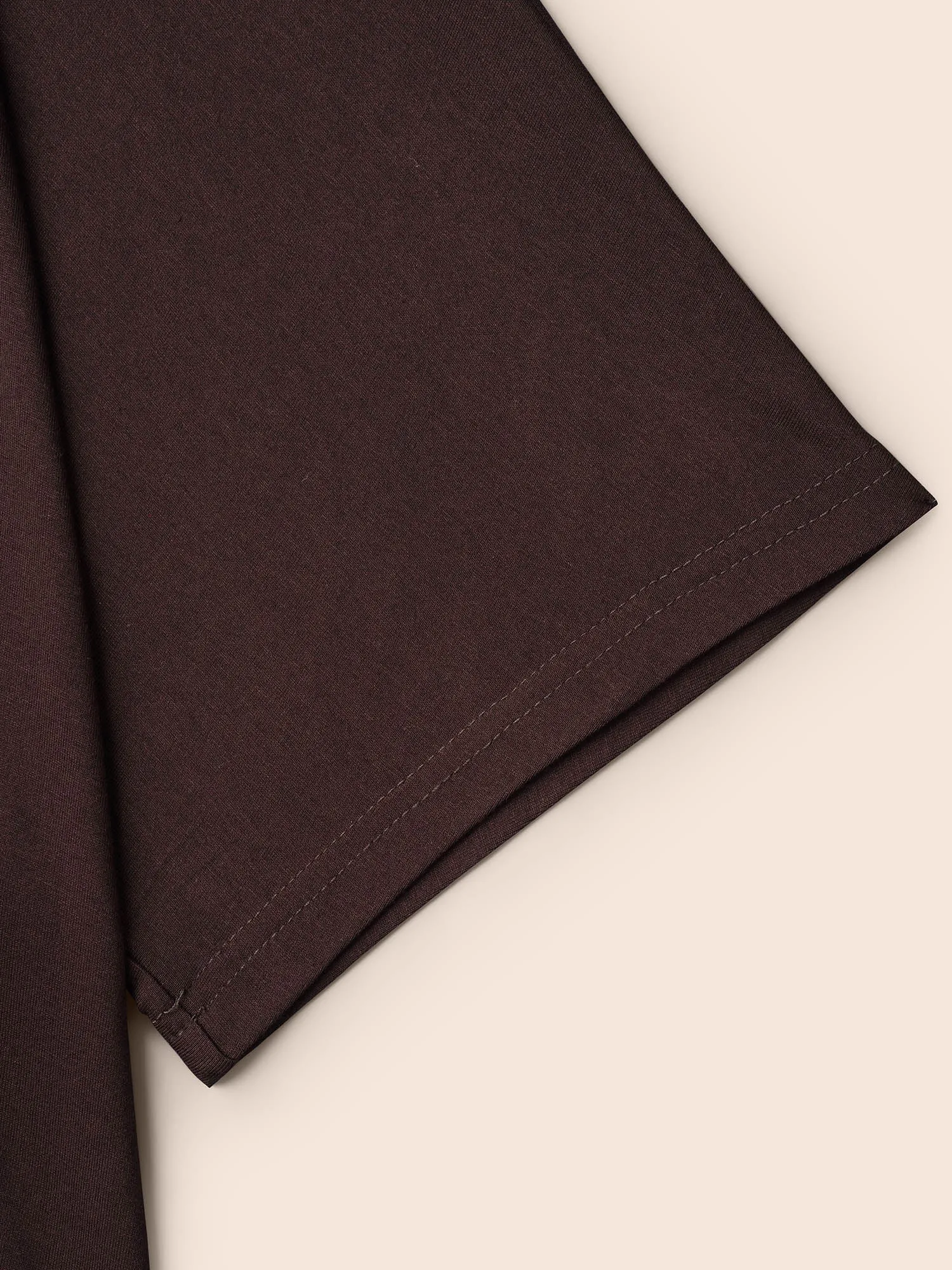 Oversize Stretchy Hi-Low Hem Plain Knit Top sold by Bloomchic product image thumbnail 5