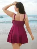 Ruched Side-Tie Adjustable Swim Dress sold by Bloomchic
