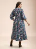 Floral Print Stretchy-Waist Pockets Maxi Dress sold by Bloomchic