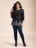 Floral Print Round Neck Fitted Top sold by Bloomchic