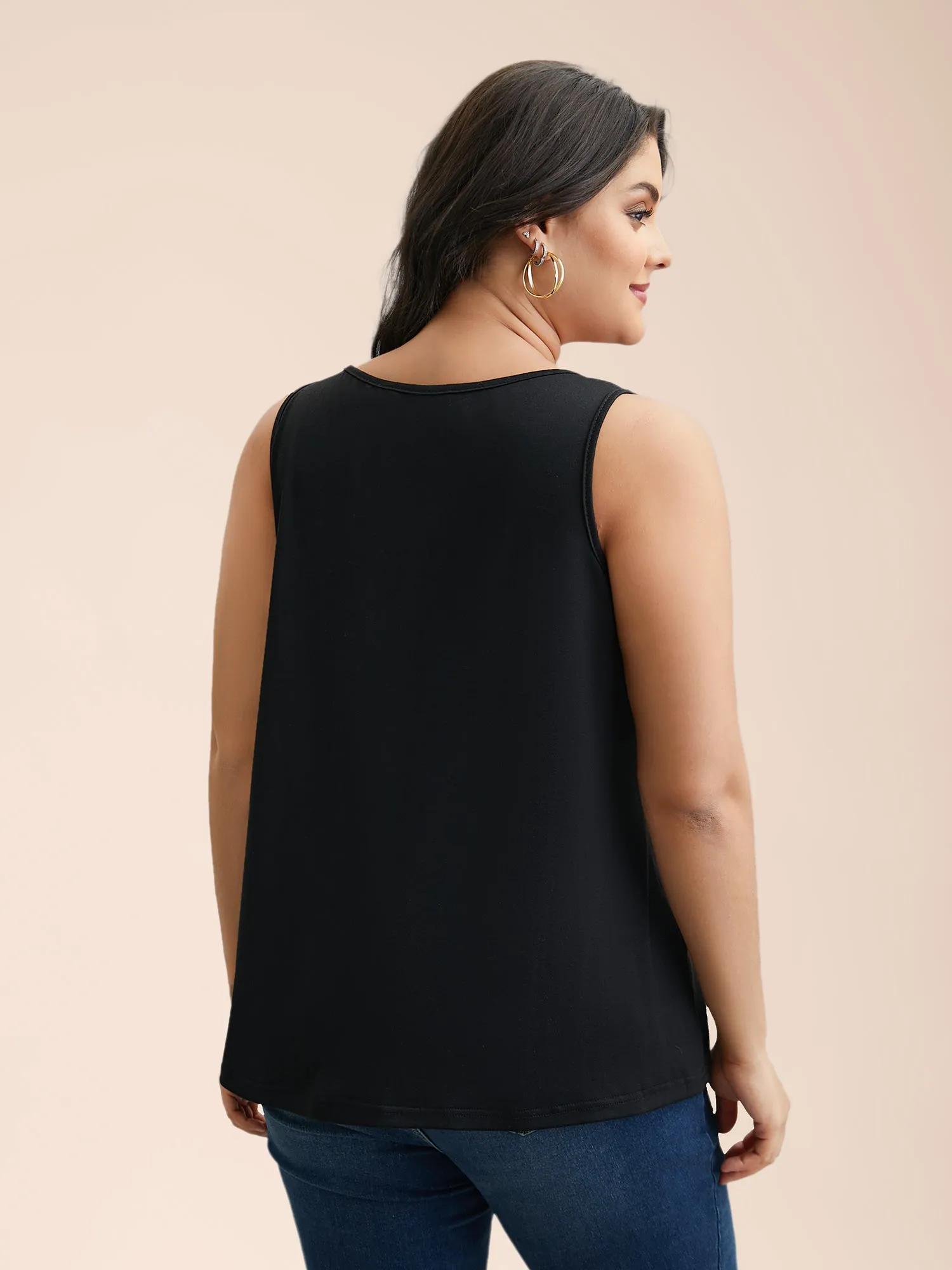 Boho Print Stretchy Round Neck Vest sold by Bloomchic product image thumbnail 2