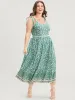 Floral Print Tassels Ruffles Pocket Knotted Cami Dress sold by Bloomchic