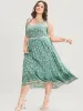 Floral Print Tassels Ruffles Pocket Knotted Cami Dress sold by Bloomchic