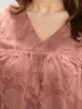 Floral Print Mesh Ruffle Sleeve Button Detail V Neck Blouse sold by Bloomchic
