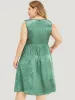 Floral Satin Pocket Ruffle Hem Zip Back Tank Dress sold by Bloomchic