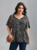 Boho Print Neck-Tie Blouse sold by Bloomchic