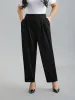 Stretchy-Waist Straight Leg Pants sold by Bloomchic