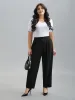 Stretchy-Waist Straight Leg Pants sold by Bloomchic