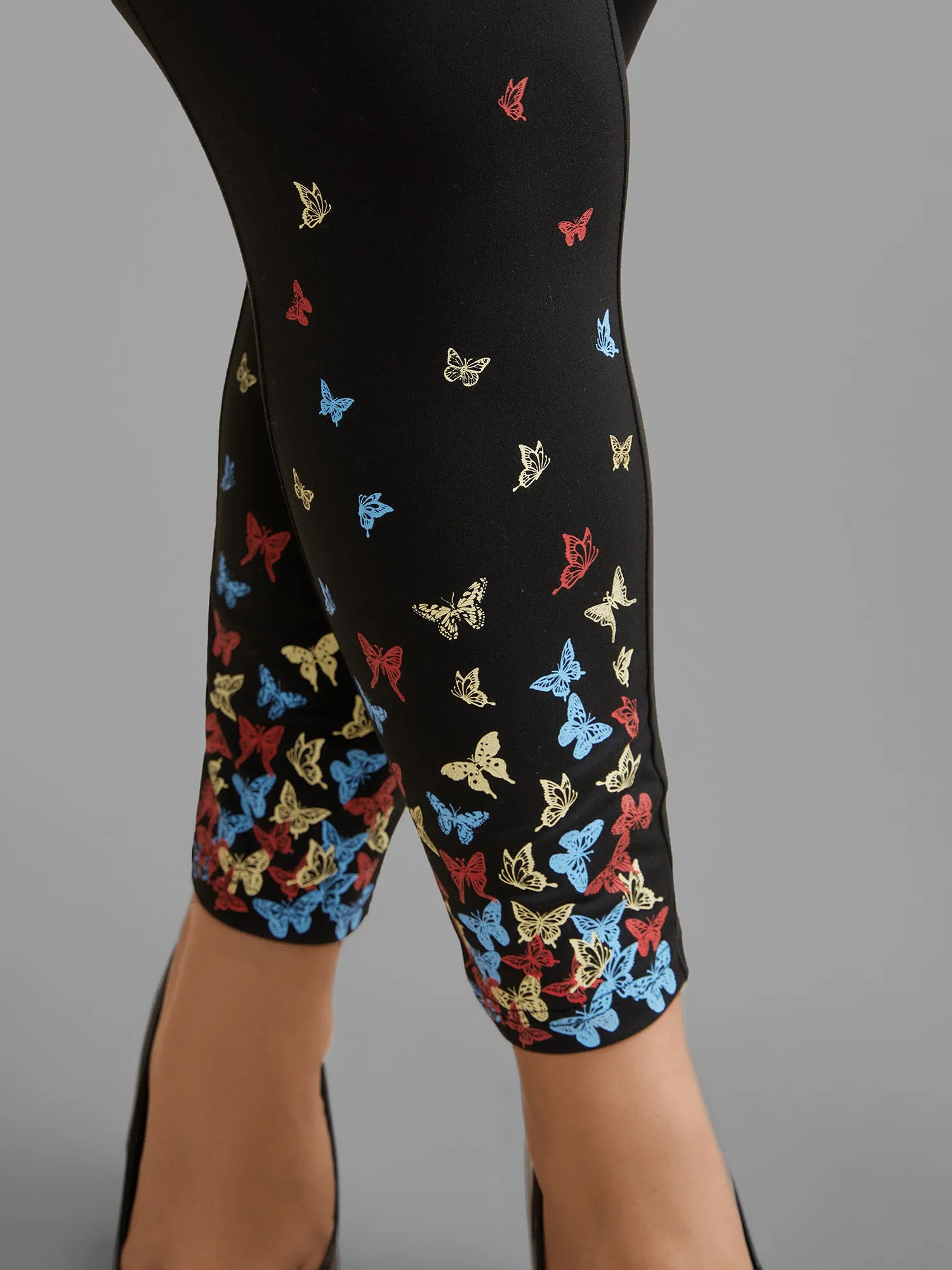 Super Stretchy Butterfly Print Tight Pants sold by Bloomchic product image thumbnail 3
