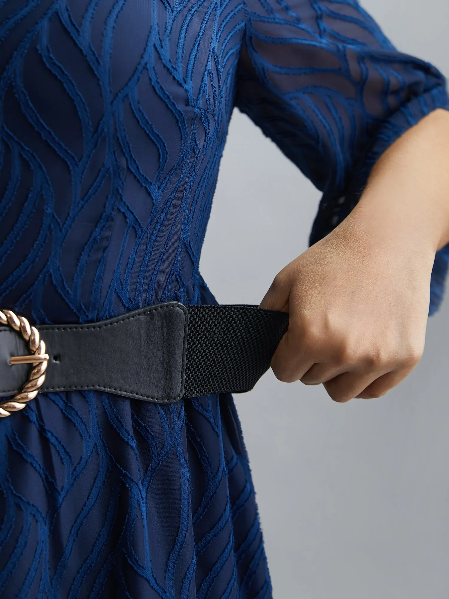 Ring Buckle Gold-Tone Wide Belt sold by Bloomchic product image thumbnail 5