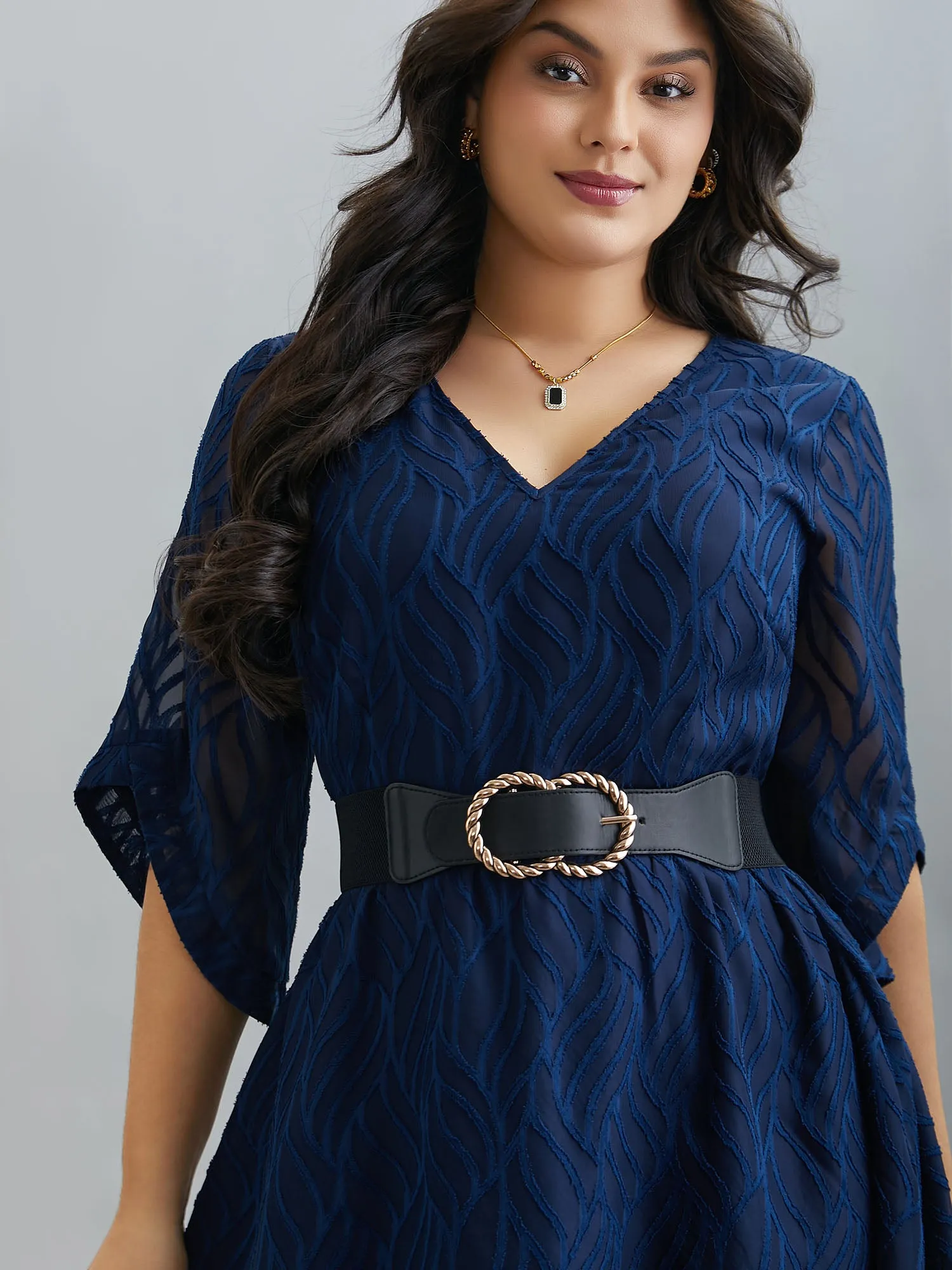 Ring Buckle Gold-Tone Wide Belt sold by Bloomchic product image thumbnail 3