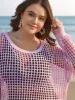 Cut-Out Side Slit Flared Swim Cover-Up sold by Bloomchic