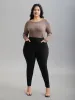 No-Waist Gap Decorative Placket Skinny Pants sold by Bloomchic