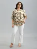 Floral Print Notched Collar Shirt sold by Bloomchic