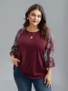 Boho Print Sleeve Round Neck T-Shirt sold by Bloomchic