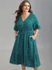 Button Detail Front Tiered Ruffle Sleeve Midi Dress sold by Bloomchic