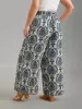 Damask Print Tassel Straight-Leg Pants sold by Bloomchic