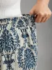 Damask Print Tassel Straight-Leg Pants sold by Bloomchic