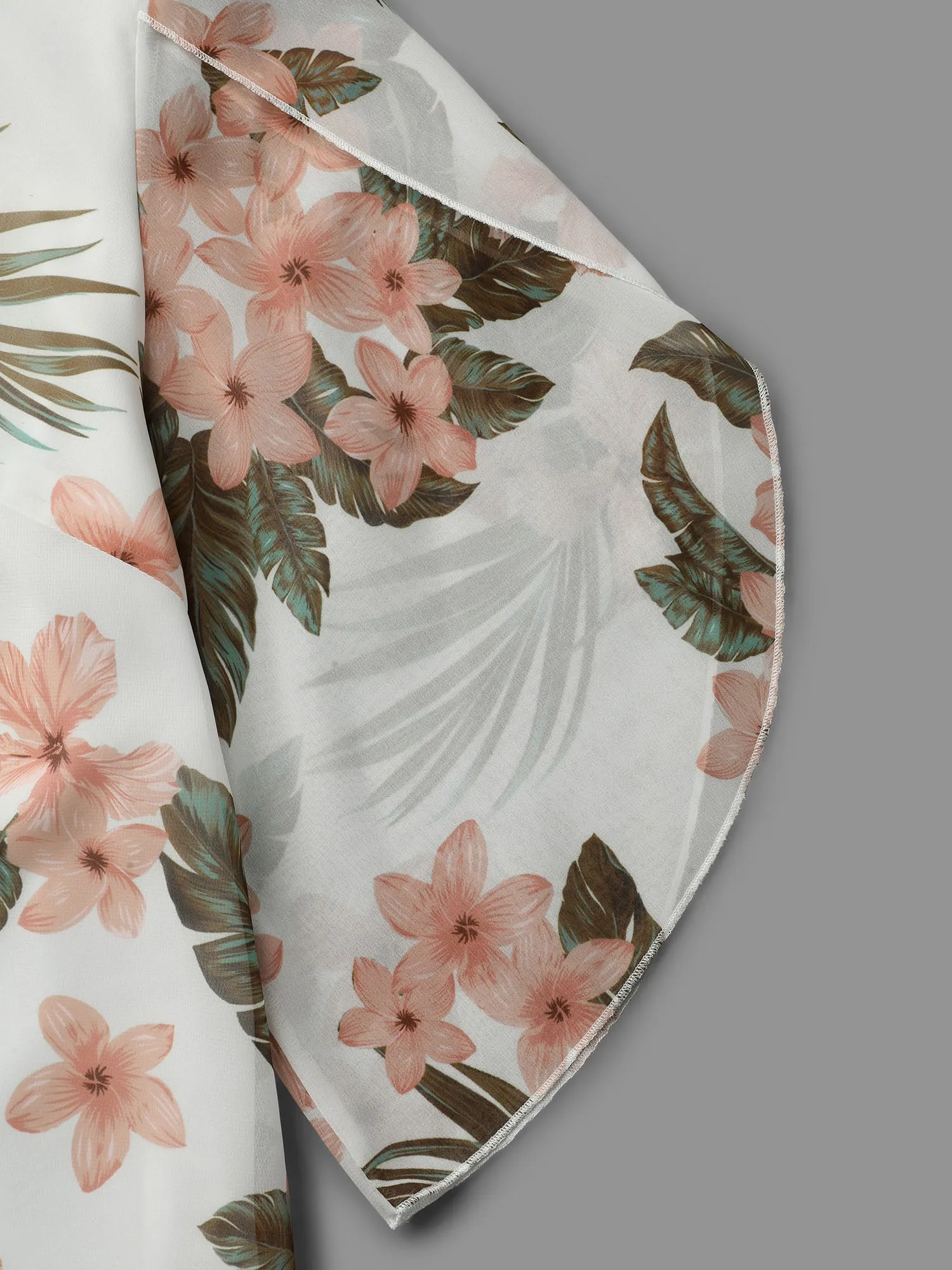 Petal Sleeve Floral Round Neck Shirt sold by Bloomchic product image thumbnail 5